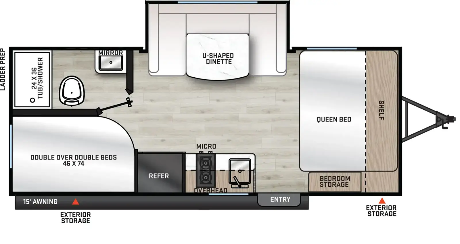 184BHSX Floorplan Image